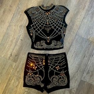 Coord set. Crop top and shorts!!